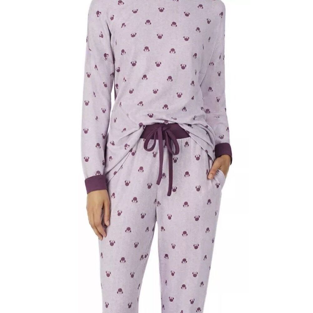 Disney Minnie Mouse Women's Cozy 2-Piece Pajama Set. XXLarge. Purple. NWT. 13 - Picture 3 of 8